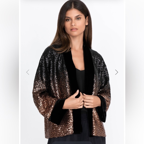 NWT JOHNNY WAS SEQUIN DORIAN KIMONO - Picture 5 of 14